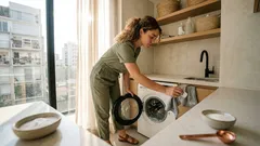 Cómo limpiar el tambor de la lavadora y quitar el mal olor sin depender de vinagre con bicarbonato