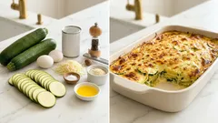 Gratinado de calabacín al horno: cremoso por dentro y doradito por encima