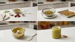 Crema de pistacho sin azúcar ni aceite: untable con dátiles en 10 minutos