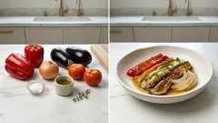 Escalivada en freidora de aire: verduras asadas con buen aceite, sin prender el horno