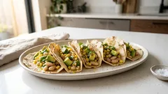 Tacos fríos de alubias con aguacate y maíz: listos en minutos, sin prender la estufa