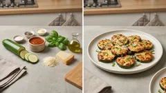 Mini pizzas de calabacita al horno: ligeras, gratinadas y listas en 15 minutos